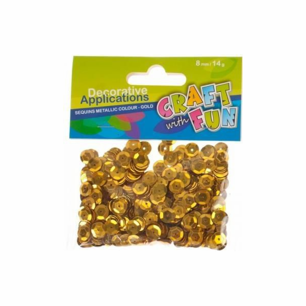 Craft se zábavnými flitry kovové kola 8 mm mmb (231683)