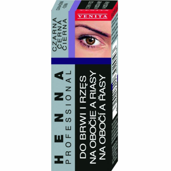 Venita Henna na obočí a řasy 13g Černá