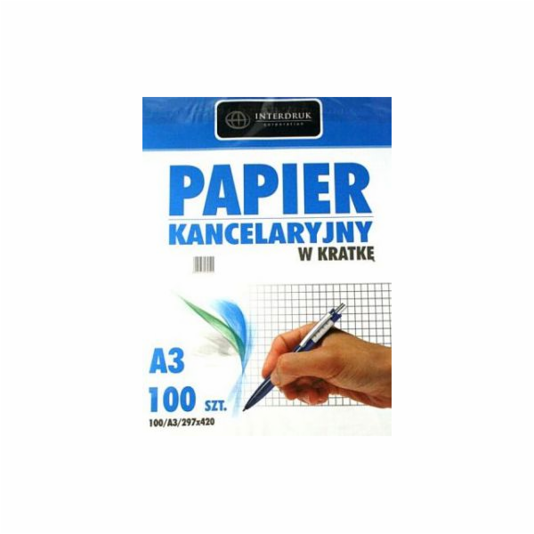 Čtvercový kancelářský papír Interprint A3/100 listů