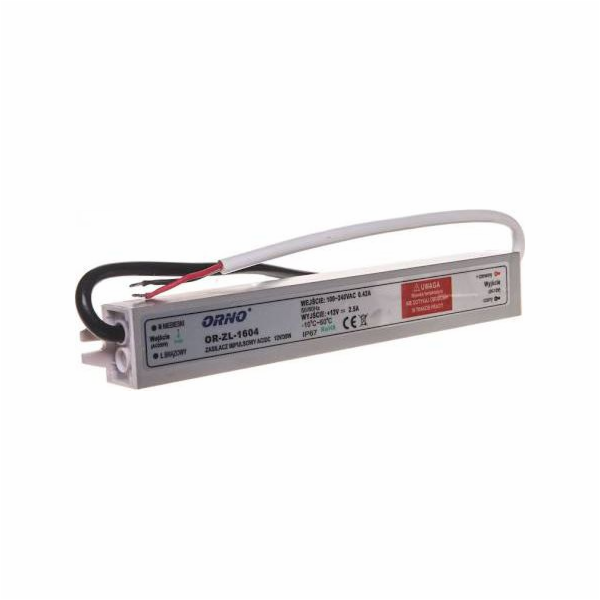 Orno napájení pro osvětlení LED 170-265V AC/12V DC 30W IP...