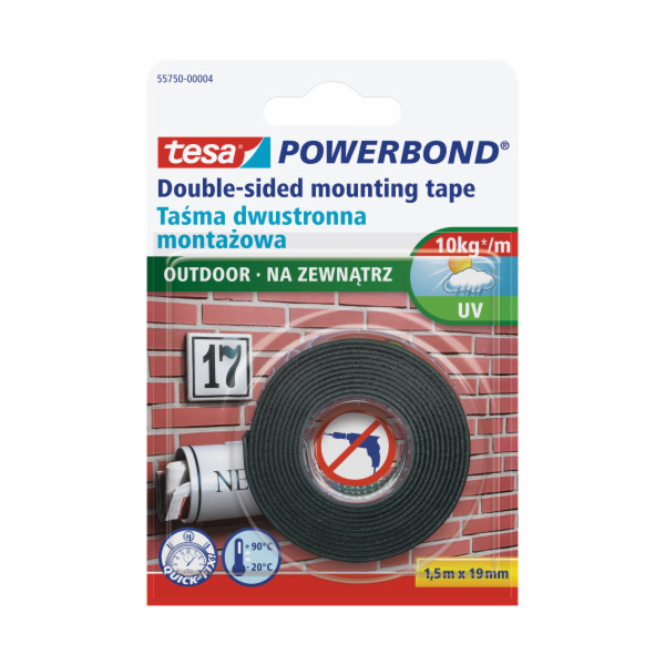 OBOUSTRANNÁ LEPICÍ PÁSKA PRO VENKOVNÍ PRÁCI (10 kg; 1,5 m...