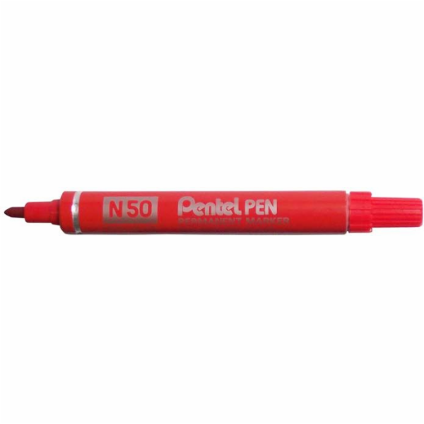 PENTELOVÝ ZNAČKOVAČ N50 KONCOVÝ KRUHOVÝ B/ČERVENÝ PERMANE...