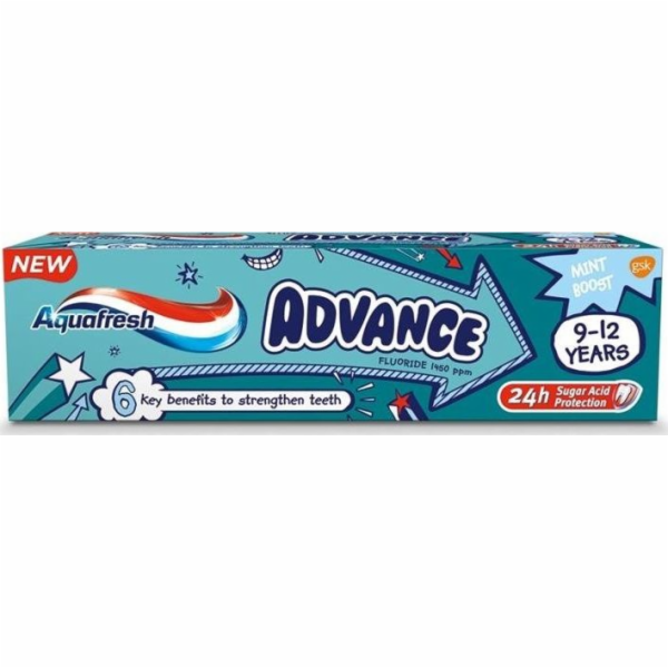 Aquafresh zubní pasta pro děti 9-12 let 75ml
