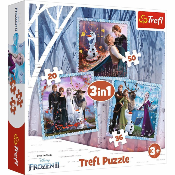 Trefl Puzzle 3v1 Magical Story Frozen II 34853
