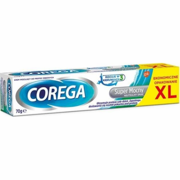 Corega Super silný adhezivní krém na zubní protézy Natura...