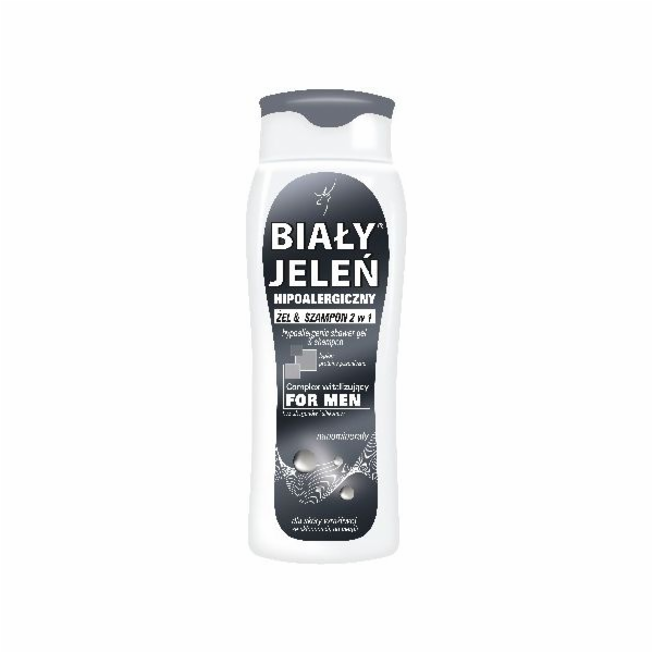 Biały Jeleń Shampoo Hypoalergenní gel 2v1 pro muže 300ml