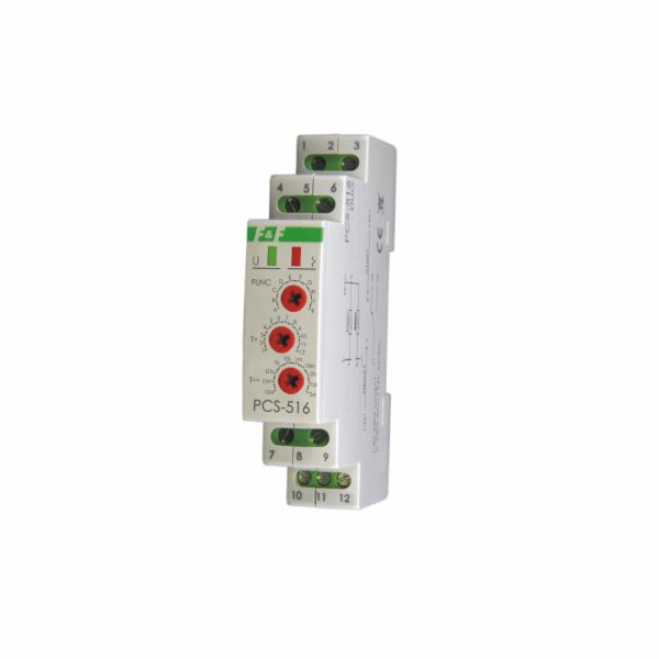 PCS-516UNI 10-FUNCTION TIME RELAY  CONTACT: 1 NO/NC  12-264V