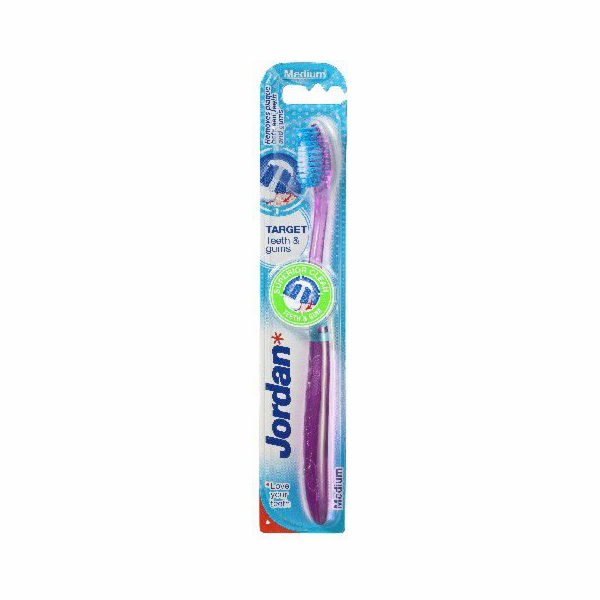 Střední zubní kartáček Jordan Target Teeth & Gums