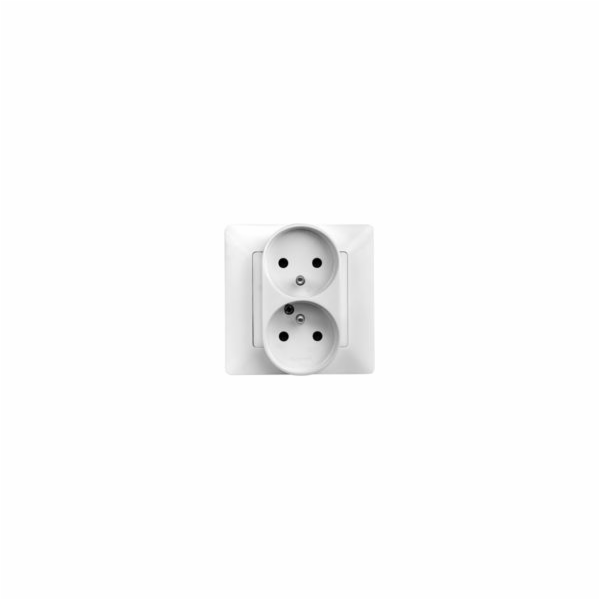 Legrand Valena Life dvouzásuvka, typ monoblok, 16A, bílá ...