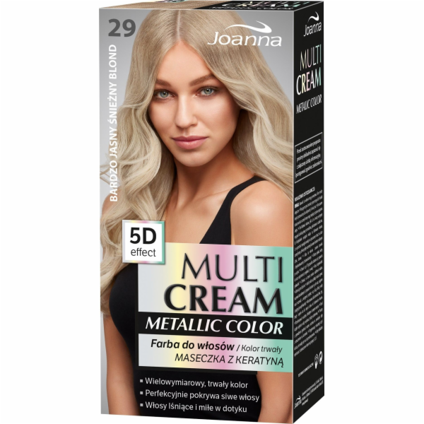 Joanna Multi Cream Metallic Color 5D efekt 29 Velmi světl...