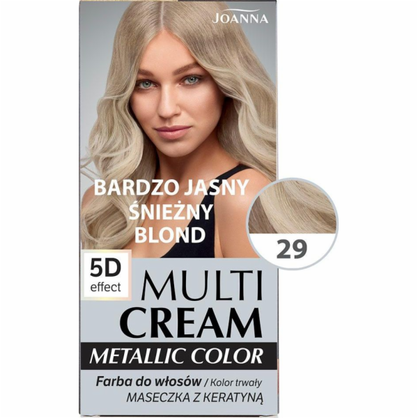 Joanna Multi Cream Metallic Color 5D efekt 29 Velmi světl...