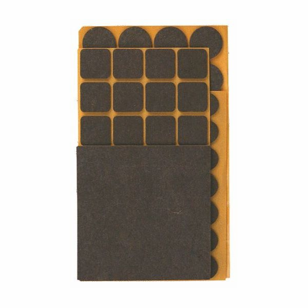 Top Tools Plstěné podložky, různé hnědé, 106 ks. (98Z146)