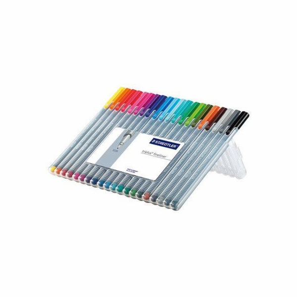 STAEDTLER triplus fineliner 334 - Multi - šedá - Polyprop...