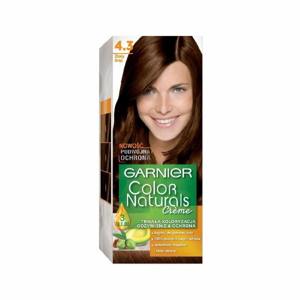 Barvící krém Garnier Color Naturals č. 4.3 Zlatohnědý