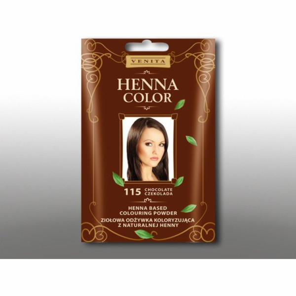 Venita bylinná omalovánky Henna Color 30G 115 čokoláda