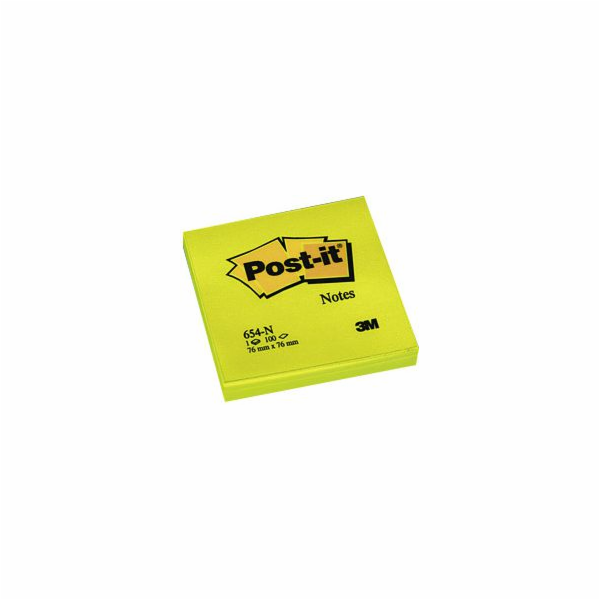 Post-it samolepicí podložka 76x76/100K neonově žlutá (FT5...