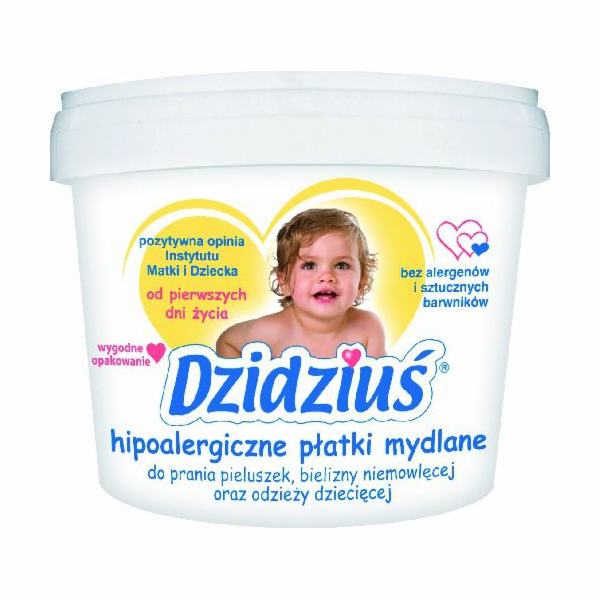 Dzidziuś Mýdlové vločky na praní, kbelík, 400g