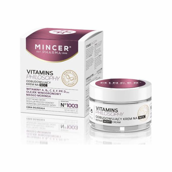 Mincer Vitamins Philosophy Regenerační noční krém č. 1003...