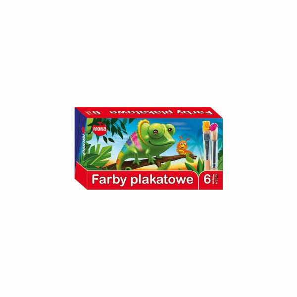 Plakátové barvy Pulio Mona 6 barev 20ml