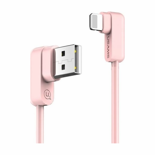 Usams USB-A – Lightning kabel 1,2 m růžový (IPUSBCY03)