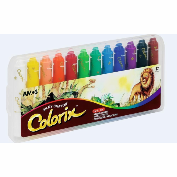 Umělecké pastelky Amos 3v1, 12 barev