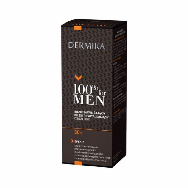 Dermika 100% for Men Cream 30+ hydratační denní a noční 50ml
