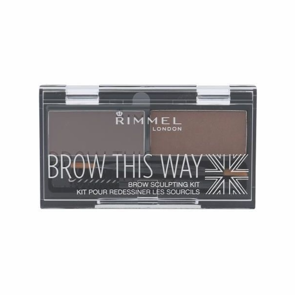 Rimmel Brow This Way Scuplting Kit Stíny na obočí 002 Med...