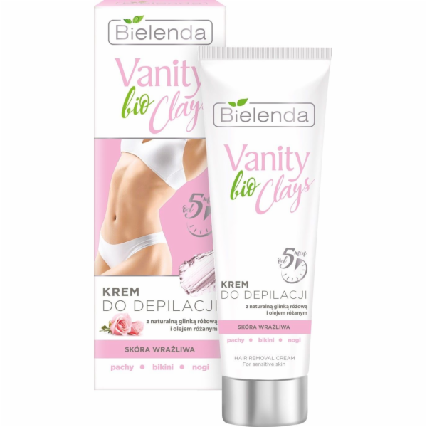 Bielenda Vanity bio Clays depilační krém s růžovým jílem ...