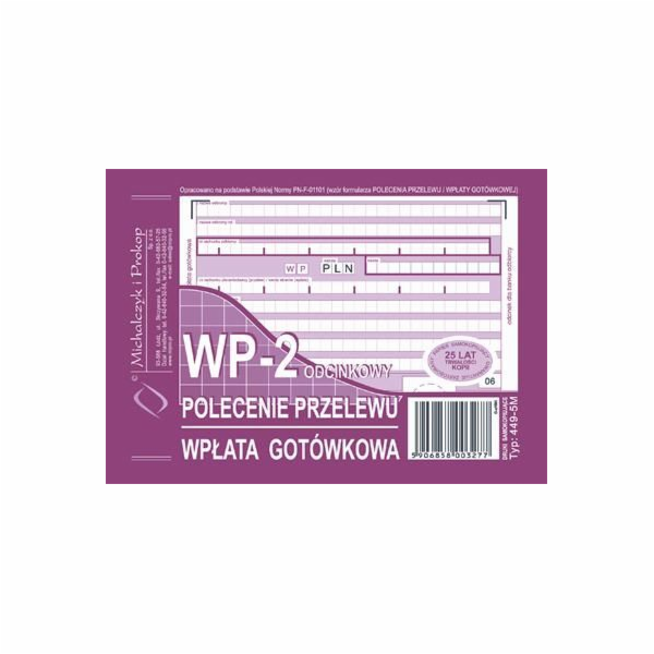 Michalczyk & Prokop Print Převodní příkaz vklad hotovosti...