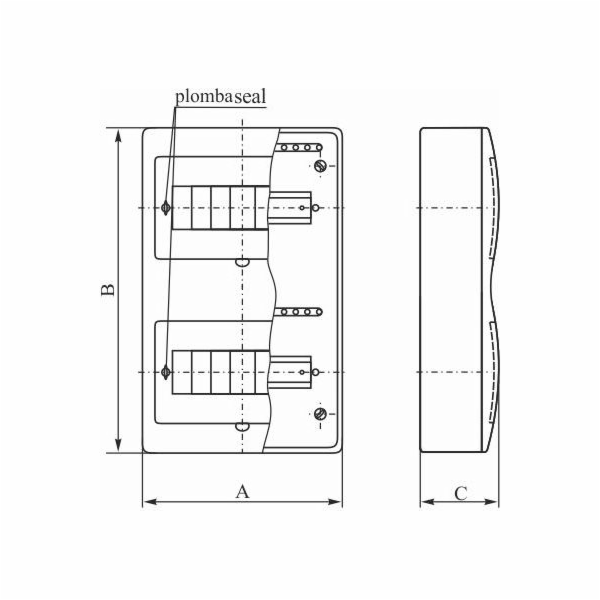 Elektro-Plast Modulární rozváděč 2x12 přisazený IP40 RN-2...