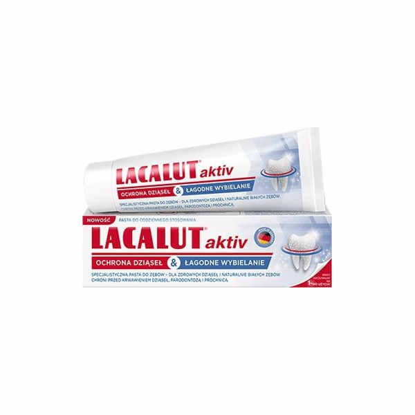 Lacalut Toothpaste Aktiv ochrana dásní a jemné bělení 75 ml
