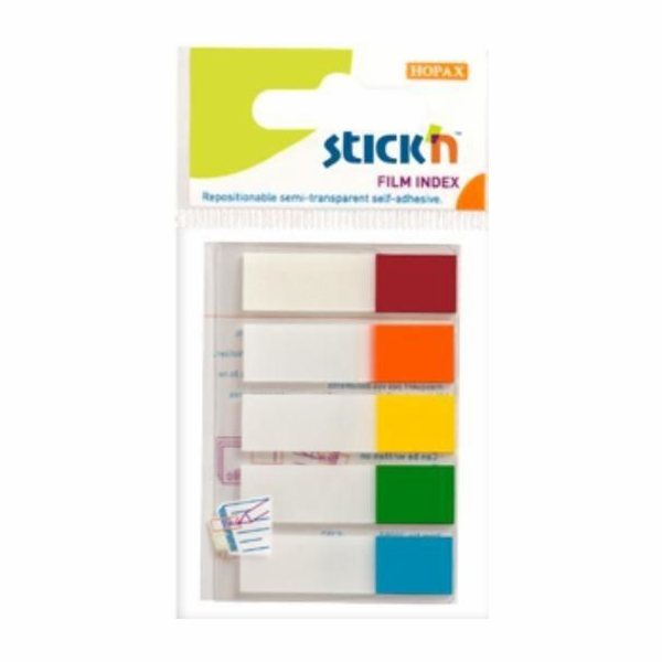 Stickn Samolepící indexovací záložky mix 5 barev neon (15...