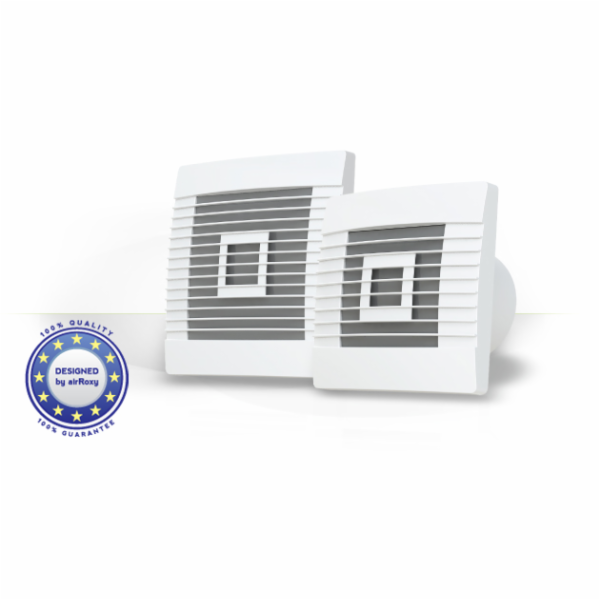 airRoxy nástěnný ventilátor 100mm 15W s gravitační klapko...