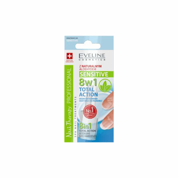 Eveline Nehtový kondicionér 8v1 Total Action Sensitive 12 ml