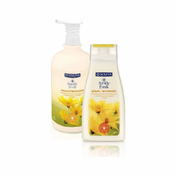 Soraya Family Fresh sprchový gel HONEY RICHNESS s pumpičk...
