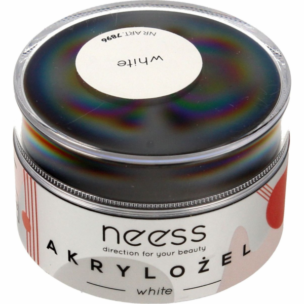 NEESS Akrylový gel na nehty White (7896) 15g