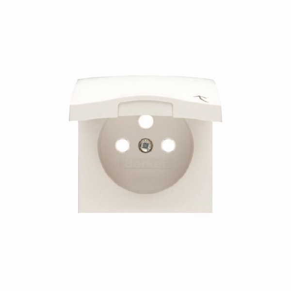 B.SQUARE MODULE WHITE SOCKET BOARD 1X Z/U WITH ONE PLATFO...