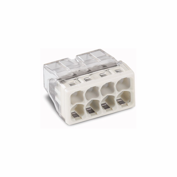 Wago Compact konektor, 8-žilový, průhledný / světle šedý ...