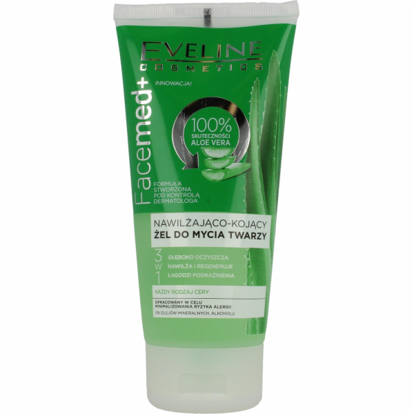 Eveline Facemed+ Aloe Vera čisticí gel na obličej 150 ml