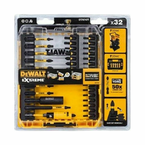 Dewalt Flextorq Impact Bits 32 kusů (DT70747T-QZ)