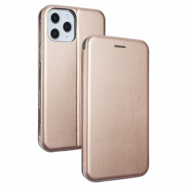 Pouzdro Book Magnetic iPhone 12 6.7 Pro Max růžovo-zlaté/...
