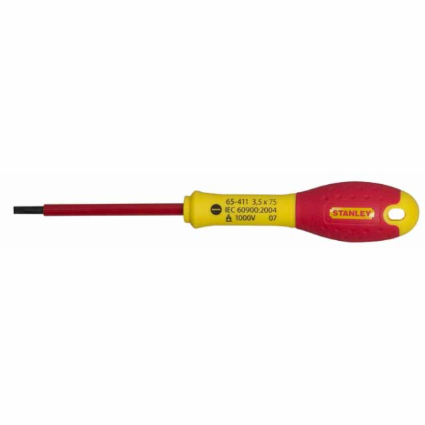 Stanley FATMAX 1000V plochý šroubovák 4x100mm s přívěskem...