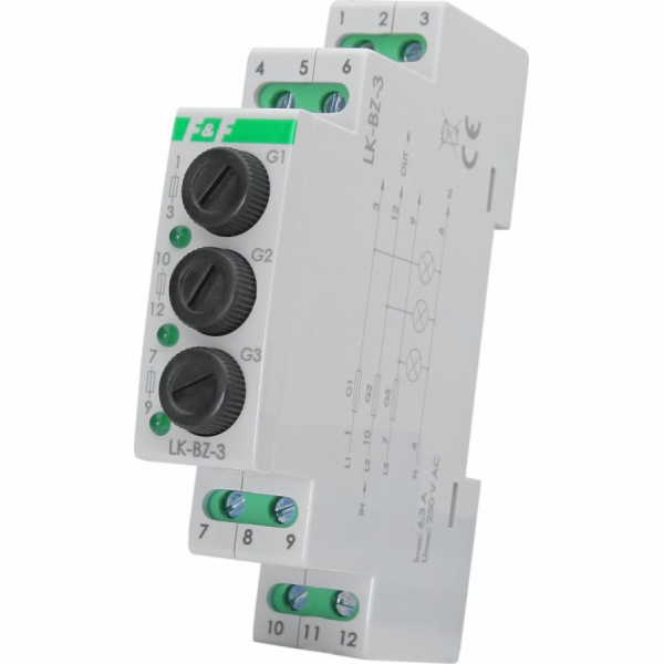 LK-BZ-3G INDICATOR LIGHT 3X 1M 3X230V+N WITH PROTECTION G...