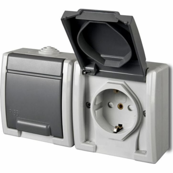 Dvojitá zásuvka ELEKTRO-PLAST AQUANT, IP55