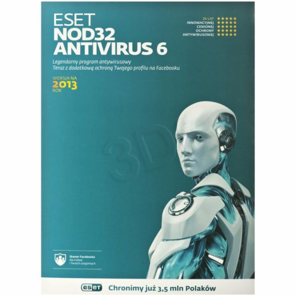 ESET NOD32 Antivirus 1 zařízení 36 měsíců (ENAK3Y1D)