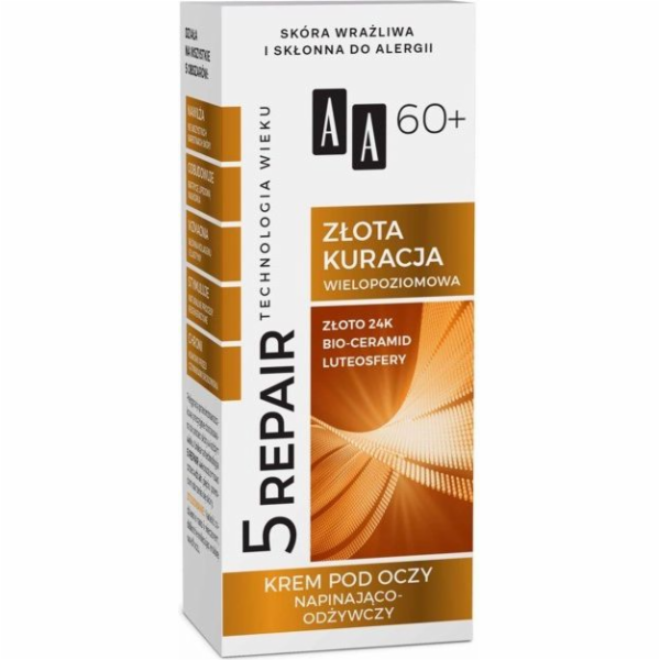 AA Oční krém Age Technology 5Repair 60+ Gold Treatment, z...