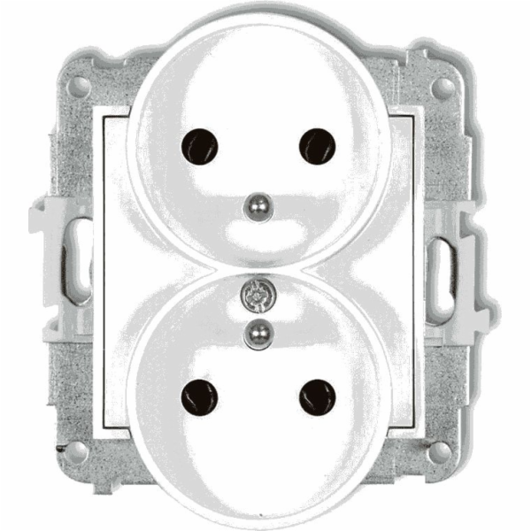 MINI adaptér Dvojitá zásuvka, bílá, MGPR-2z