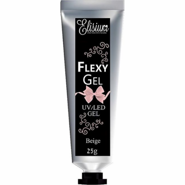 Elisium Flexy Gel gel na prodloužení nehtů Béžová 25g