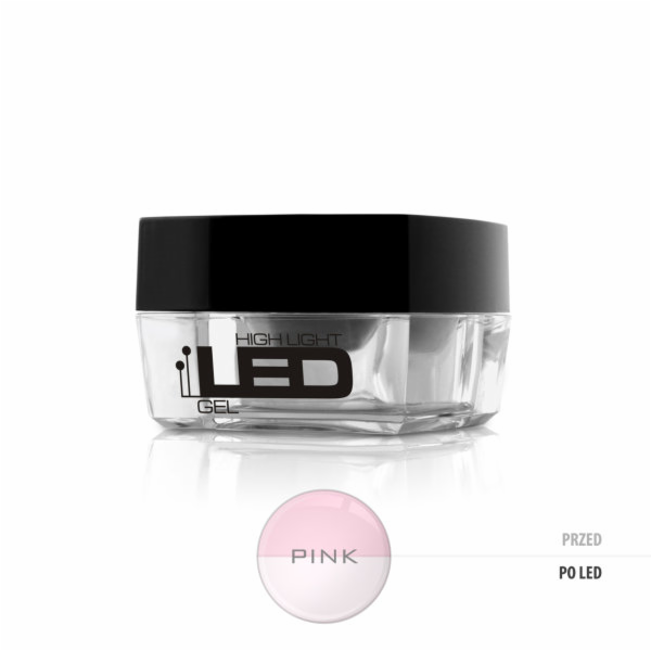 Silcare High Light Led Gel Pink gel na nehty 30g