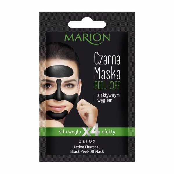 Marion Detox Active Charcoal Black slupovací maska 6g